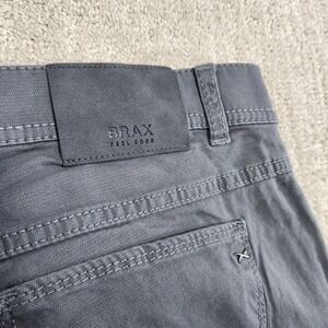 Brax Pants Men 34x31 *READ Feel Good Chino Cooper Fancy Straight Leg Gray Golf